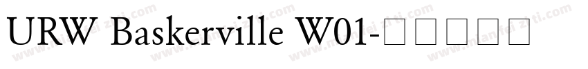 URW Baskerville W01字体转换